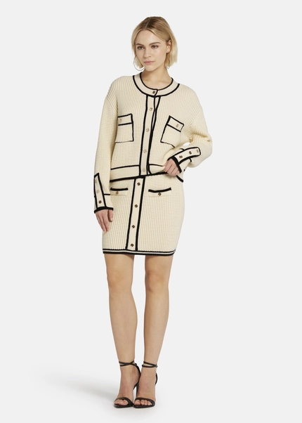 Nicowa Mini knit skirt - ANELIWO in CREAMarticle number NC8A22103012E-072 Begrenzte Freigabe