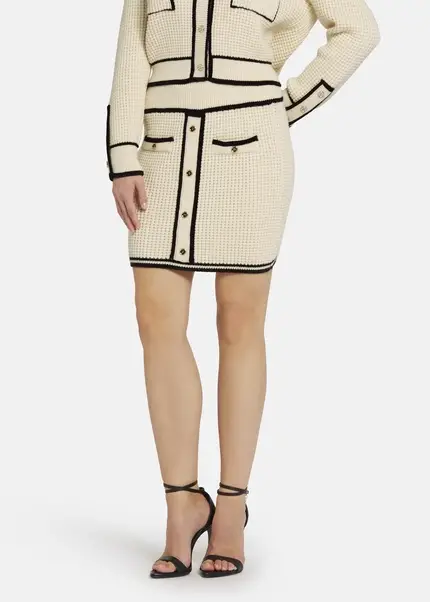Nicowa Mini knit skirt - ANELIWO in CREAMarticle number NC8A22103012E-072 Begrenzte Freigabe