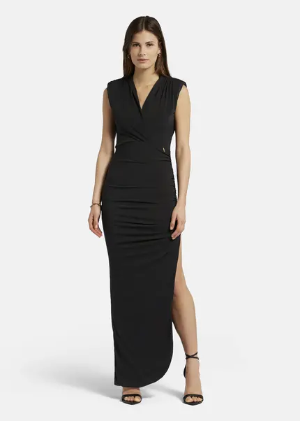 Nicowa Draped maxi dress in jersey - MICATE in BLACKarticle number NC9A1401519E-002 Neueste Stile