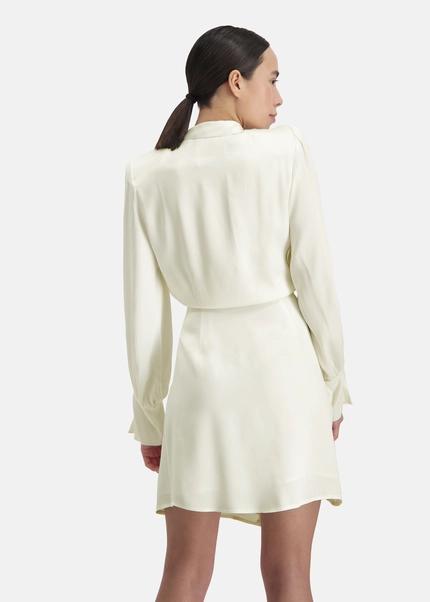 Nicowa Wrap dress with shoulder pads - TIFOWA in WHITEarticle number NC8A12014011E-004 Letzter Tag