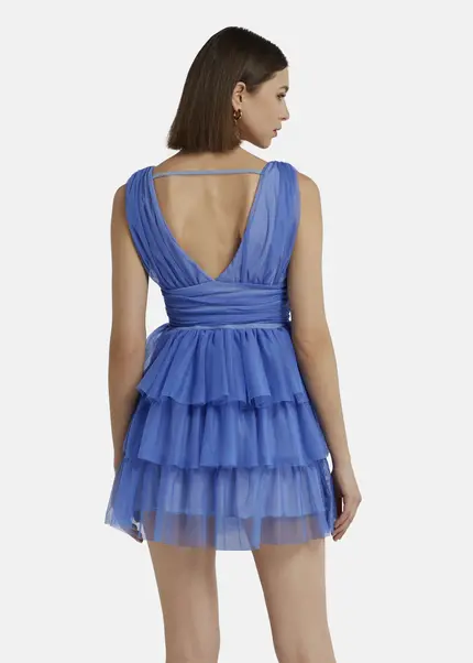 Nicowa Tulle mini dress - STELLOWA in bluearticle number NC9A1400325E-025 Nur für heute