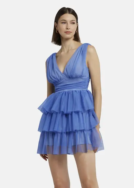 Nicowa Tulle mini dress - STELLOWA in bluearticle number NC9A1400325E-025 Nur für heute