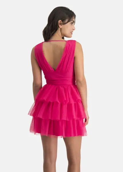 Nicowa Tulle mini dress - STELLOWA in PINKarticle number NC7A12030044E-139 Vierteljährliche Förderung