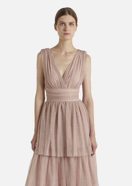 Nicowa Tulle maxi dress BALINO in BEIGEarticle number NC7A12027032E-138 Nur noch ein Tag übrig