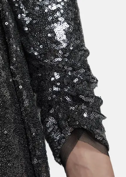 Nicowa Maxi sequin wrap dress - MILOWA in SILVERarticle number NC8A22012031E-088 Riesige Rabatte
