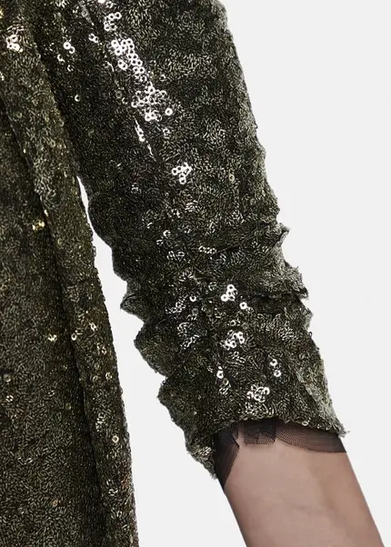 Nicowa Maxi sequin wrap dress - MILOWA in GOLDarticle number NC8A22011023E-131 50% Rabatt mit kostenlosem Versand