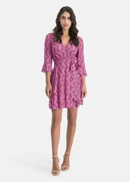Nicowa Extravagant wrap dress - PINOWA in PINKarticle number NC7A12022044E-139 zollfrei