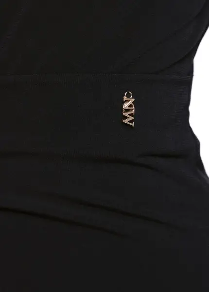 Nicowa Draped mini dress - MICIMA in BLACKarticle number NC8A22007019E-002 Rabatte dieses Monats