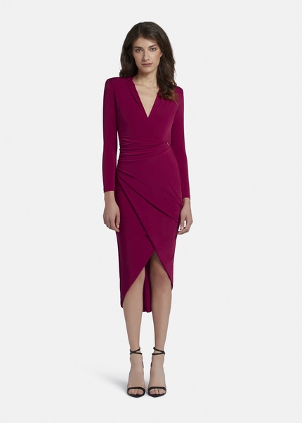 Nicowa Draped midi dress - MICIMA in dark berryarticle number NC8A22003034E-011 Outlet