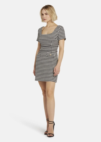 Nicowa Sheath bouclé dress VANTREA in BLACK MULTICOLORarticle number NC8A22509019E-002 Fabrikverkauf