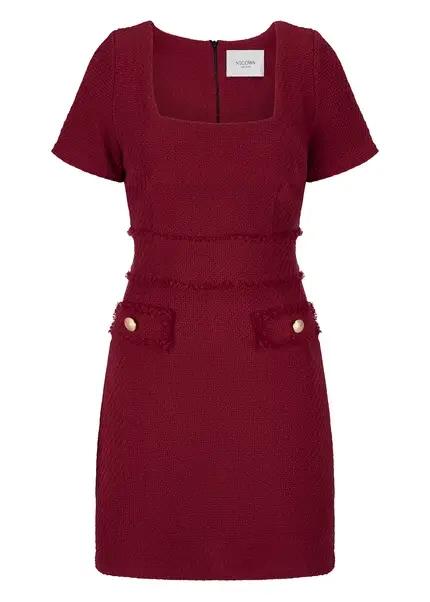 Nicowa Sheath bouclé dress VANTREA in dark berryarticle number NC8A22504034E-011 Meist gekauft