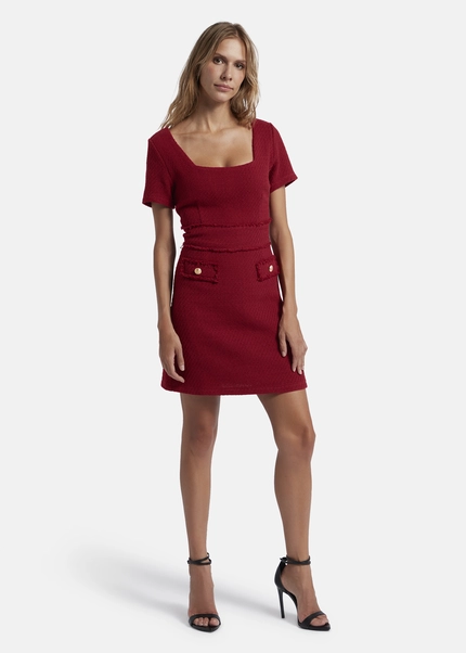 Nicowa Sheath bouclé dress VANTREA in dark berryarticle number NC8A22504034E-011 Meist gekauft