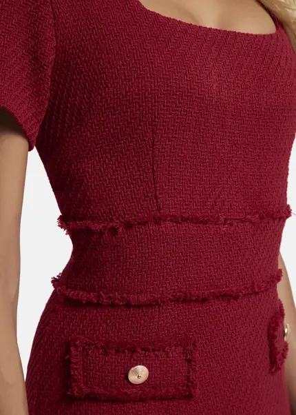 Nicowa Sheath bouclé dress VANTREA in dark berryarticle number NC8A22504034E-011 Meist gekauft