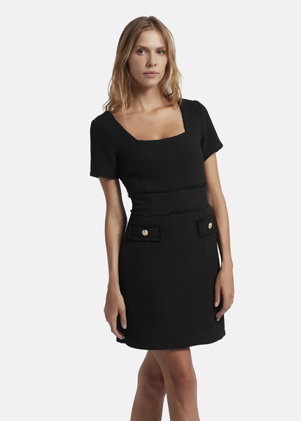 Nicowa Sheath bouclé dress VANTREA in BLACKarticle number NC8A22504019E-002 Blitzverkäufe