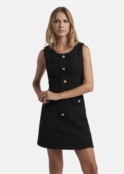 Nicowa Short bouclé dress- CHIMORA in BLACKarticle number NC7A32009019E-002 Kostenloser Versand