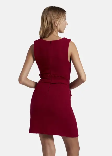Nicowa Short bouclé dress CHIMORA in dark berryarticle number NC8A22503034E-011 Limitierter Zeitrabatt