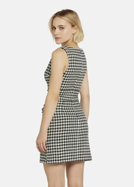 Nicowa Short bouclé dress CHIMORA in BLACK MULTICOLORarticle number NC8A22503019E-002 Fabrik Onlineshop