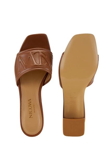 Nicowa Monogram block sandal - CAPULIO NCW in Brownarticle number NC8A11503027E-151 Fabrikpreis