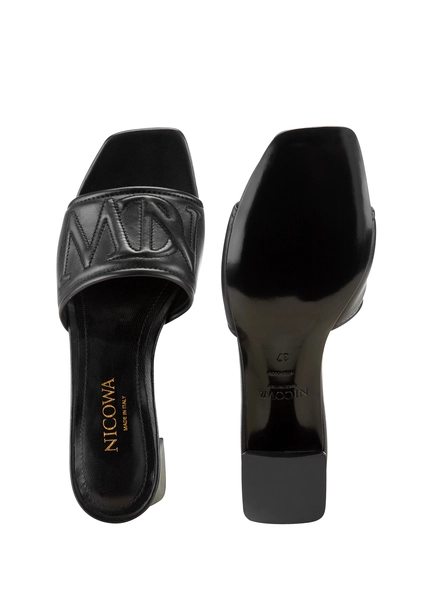Nicowa Monogram block sandal - CAPULIO NCW in Blackarticle number NC8A11503019E-002 Rabatt