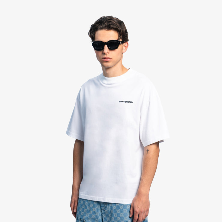 Pequs Plágia Chest Logo T-Shirt Meist gekauft