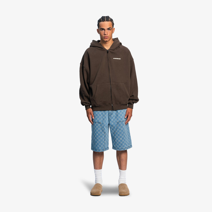 Pequs Plágia Chest Logo Zip Hoodie Blitzverkäufe