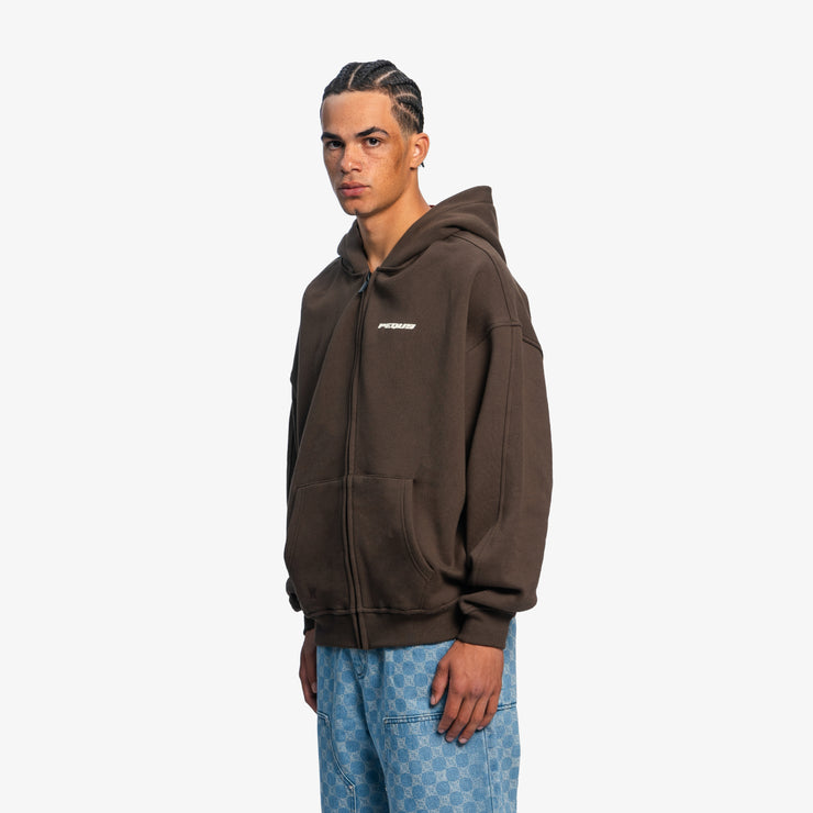 Pequs Plágia Chest Logo Zip Hoodie Blitzverkäufe