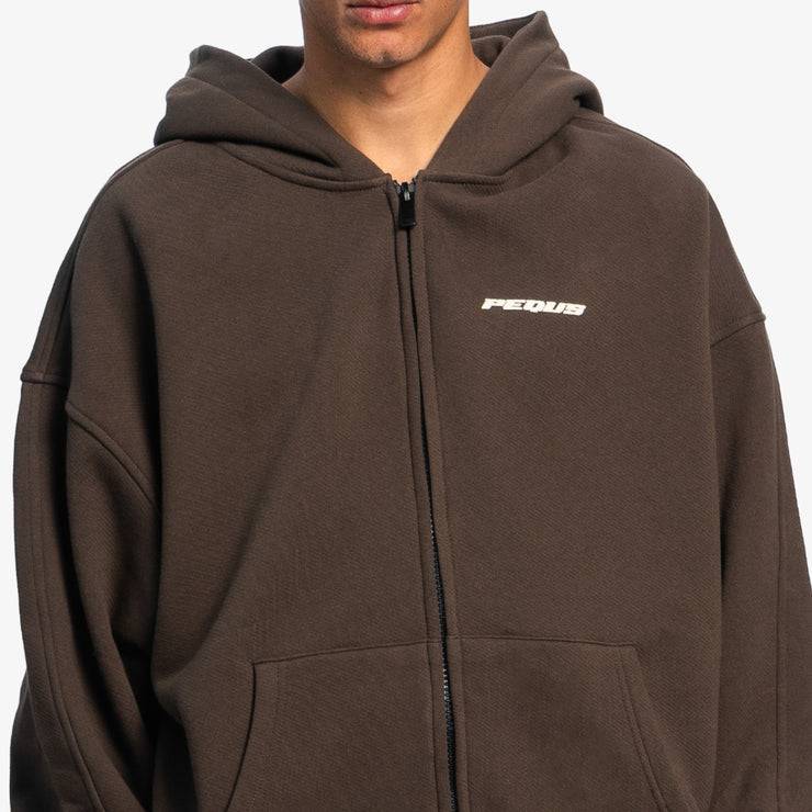 Pequs Plágia Chest Logo Zip Hoodie Blitzverkäufe