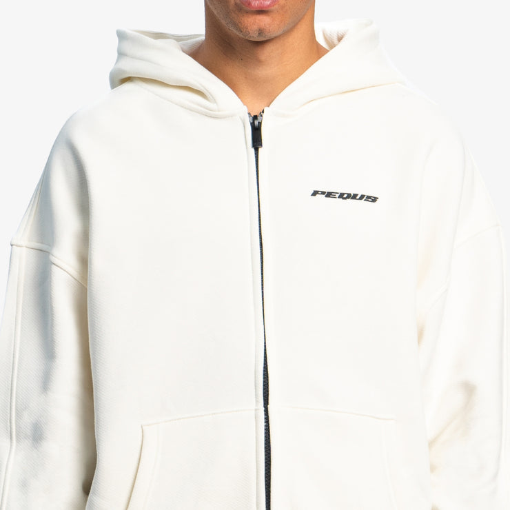 Pequs Plágia Chest Logo Zip Hoodie Kostenloser Versand