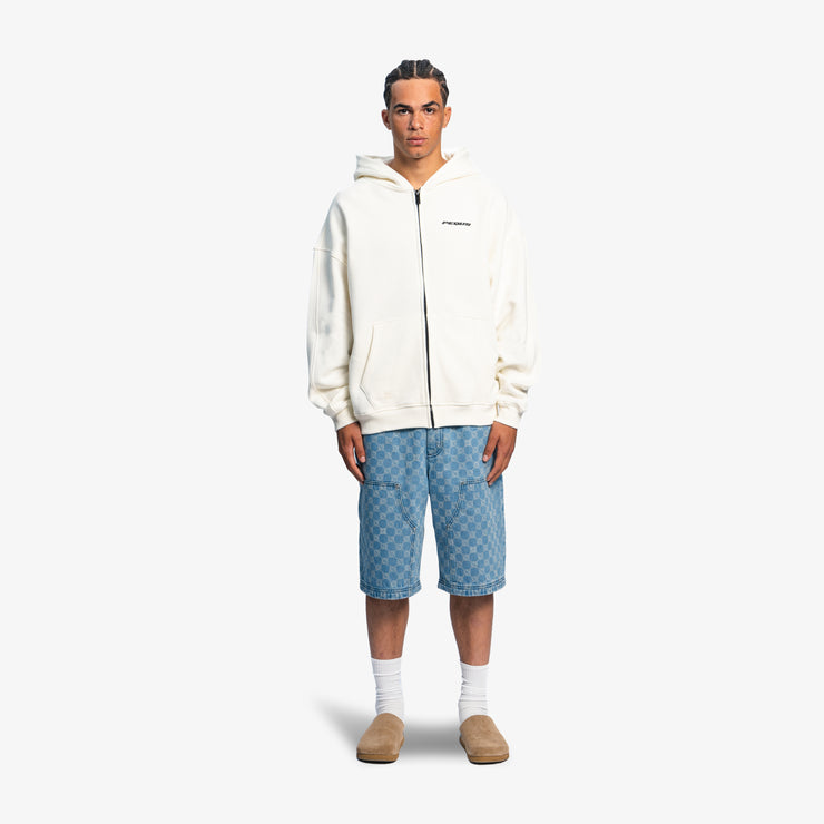 Pequs Plágia Chest Logo Zip Hoodie Kostenloser Versand
