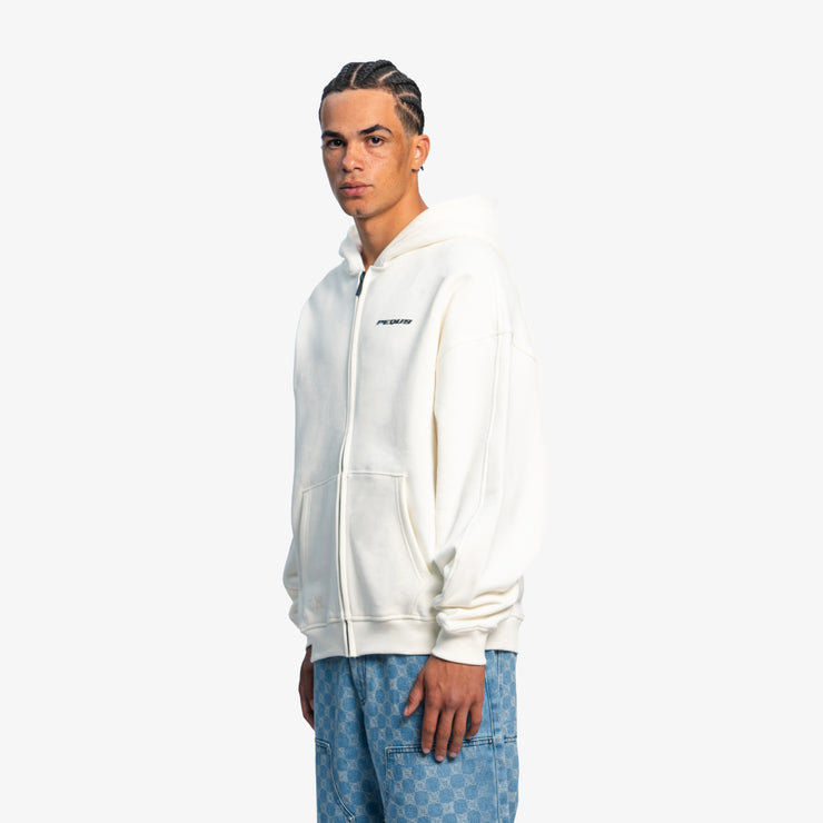 Pequs Plágia Chest Logo Zip Hoodie Kostenloser Versand