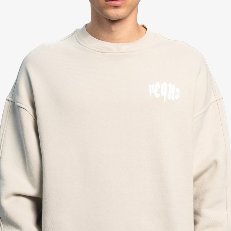 Pequs Mythic Chest Logo Sweater Limitierter Zeitrabatt