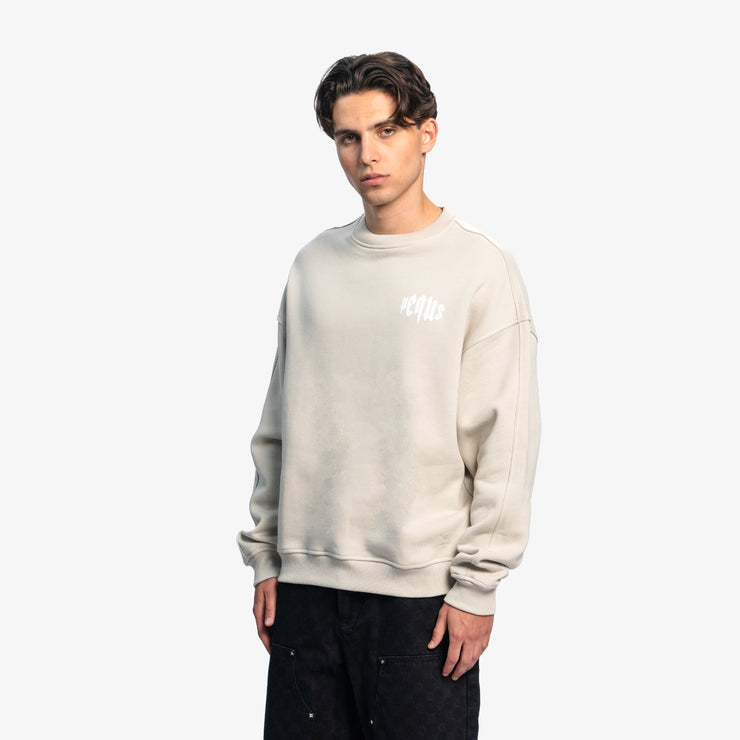 Pequs Mythic Chest Logo Sweater Limitierter Zeitrabatt