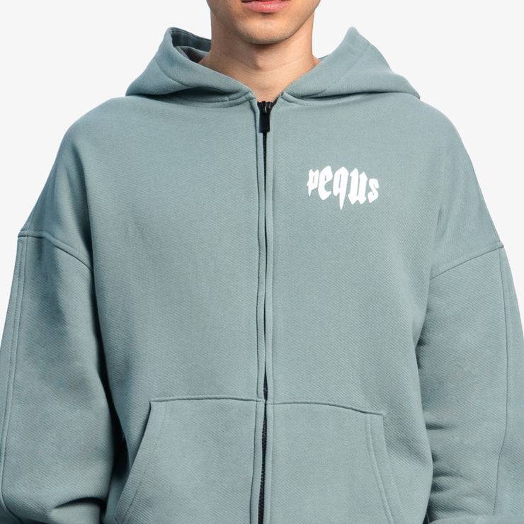 Pequs Mythic Chest Logo Zip Hoodie Versandkostenfrei