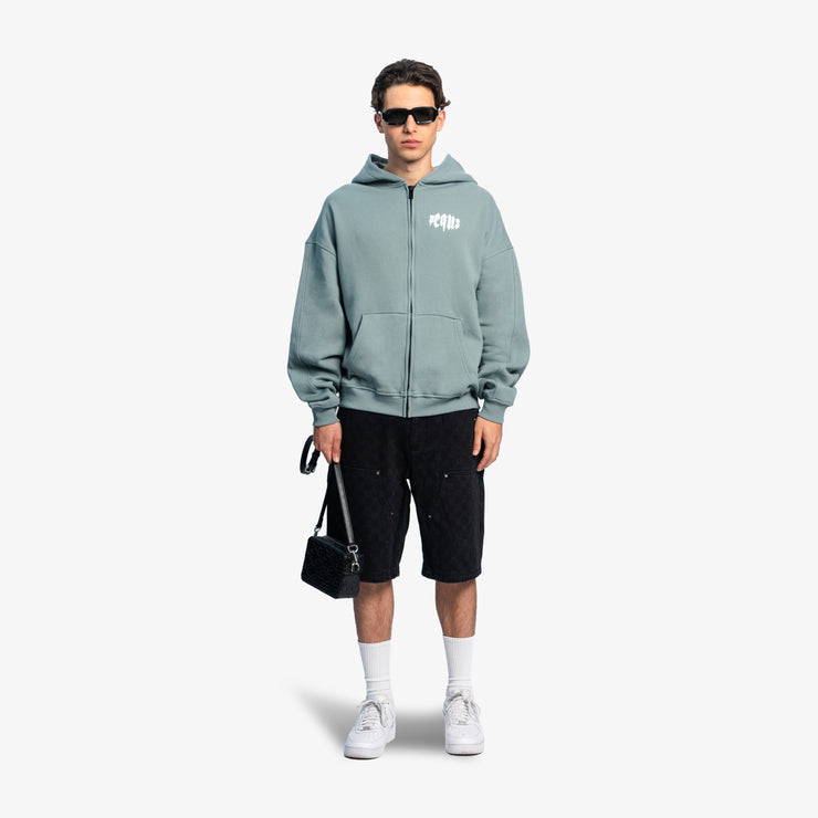 Pequs Mythic Chest Logo Zip Hoodie Versandkostenfrei