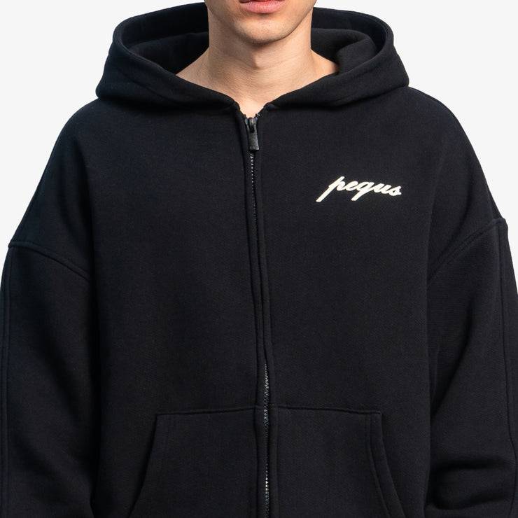 Pequs A Paradise Beach Club Back Logo Zip Hoodie Flash Sale