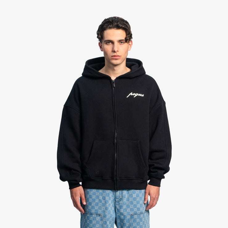 Pequs A Paradise Beach Club Back Logo Zip Hoodie Flash Sale