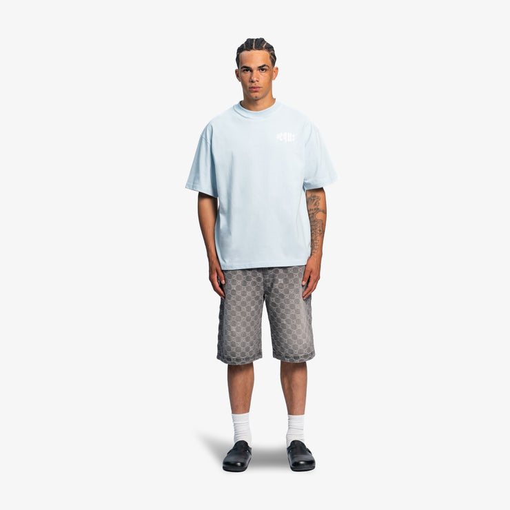 Pequs Aether Monogram Denim Jorts Online Outlet