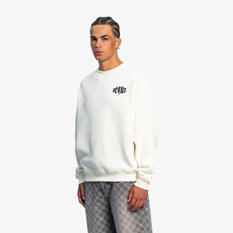 Pequs Mythic Chest Logo Sweater Im Verkauf