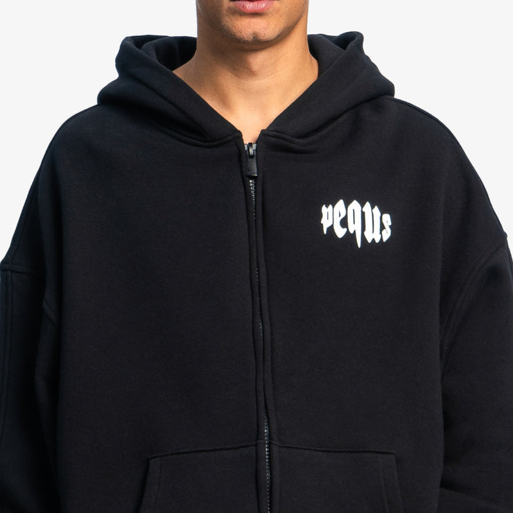 Pequs Mythic Chest Logo Zip Hoodie Meist gekauft