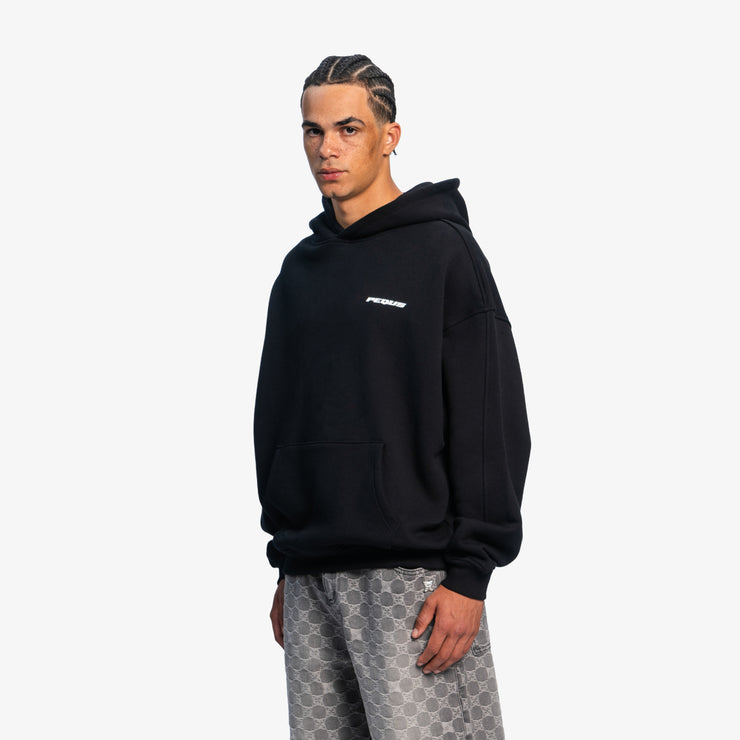 Pequs Plágia Chest Logo Hoodie Kostenloser Versand