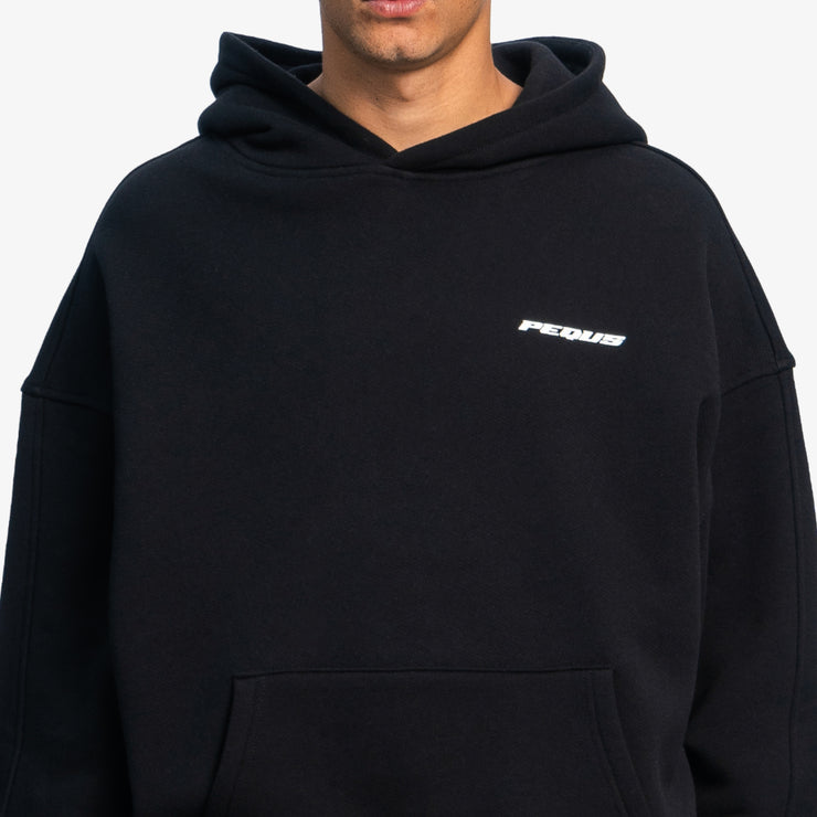 Pequs Plágia Chest Logo Hoodie Kostenloser Versand