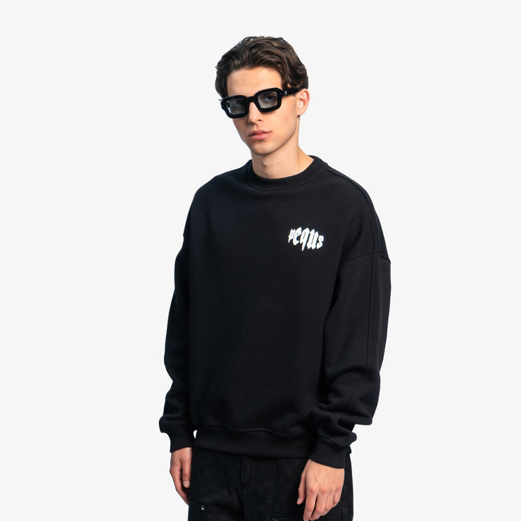 Pequs Mythic Chest Logo Sweater Limitierter Zeitrabatt