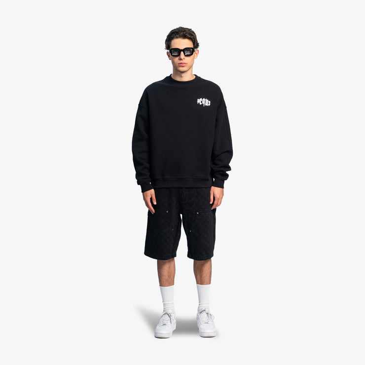 Pequs Mythic Chest Logo Sweater Limitierter Zeitrabatt