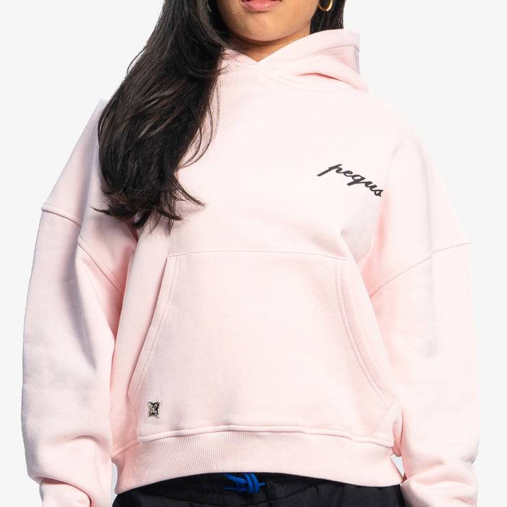 Pequs A Paradise Beach Club Graphic Cropped Hoodie Cyber Monday