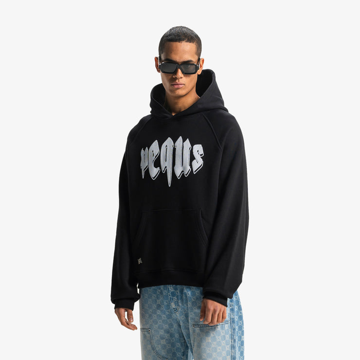 Pequs Outlined Mythic Logo Hoodie Kostenlose Rückgabe