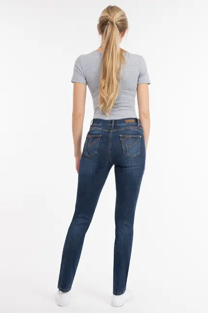 Recover Pants Powerstretch-Jeans Ramona in DENIM BLUE Artikelnummer REC-13348-01-U4092-145 Clearance-Verkauf