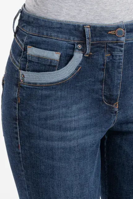 Recover Pants Powerstretchjeans Luna in DENIM BLUE Artikelnummer REC-13346-01-U4075-145 Black Friday Preise