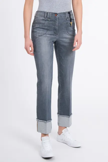 Recover Pants Powerstretch-Jeans Carlotta in GREY Artikelnummer REC-12759-U3810-975 im Angebot