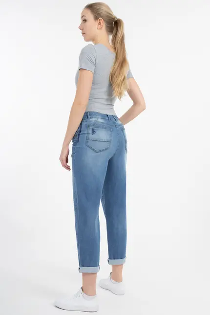 Recover Pants Powerstretch-Jeans DUNJA in DENIM BLUE Artikelnummer REC-12728-03-U3880-145 Kostenloser Versand
