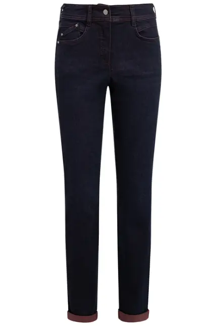 Recover Pants Slim-Fit-Jeans Darlin in DENIM BLAU/ BORDEAUX Artikelnummer REC-13362-4292-460 Vatertagsangebot
